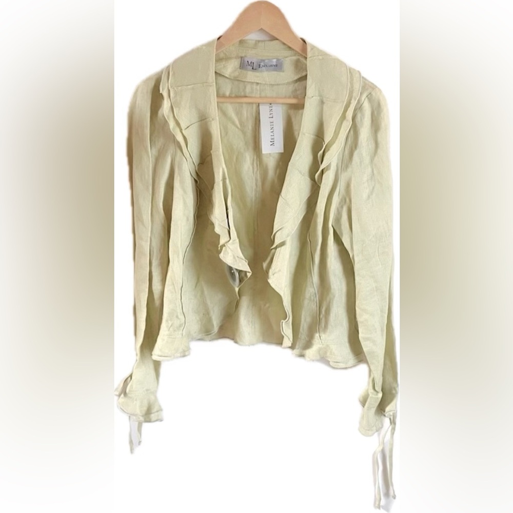 MELANIE LYNN 100% Linen Jacket